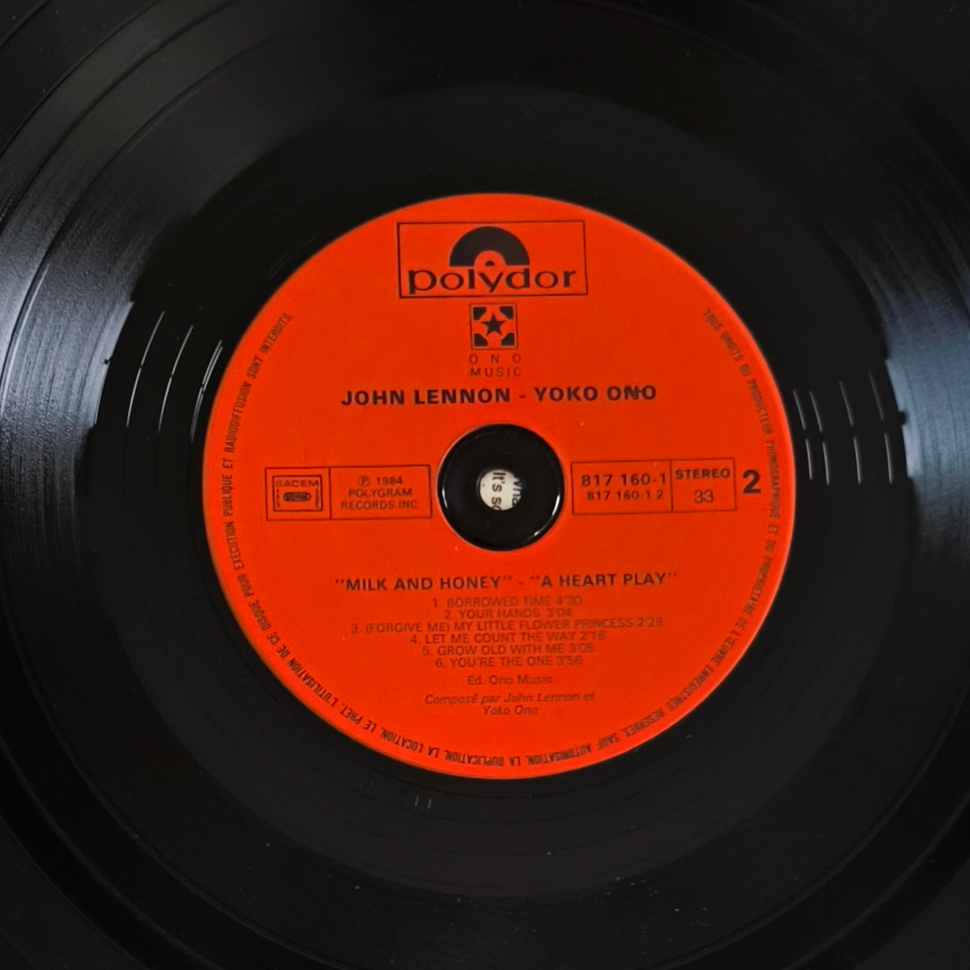 JOHN LENNON & YOKO ONO - Milk And Honey