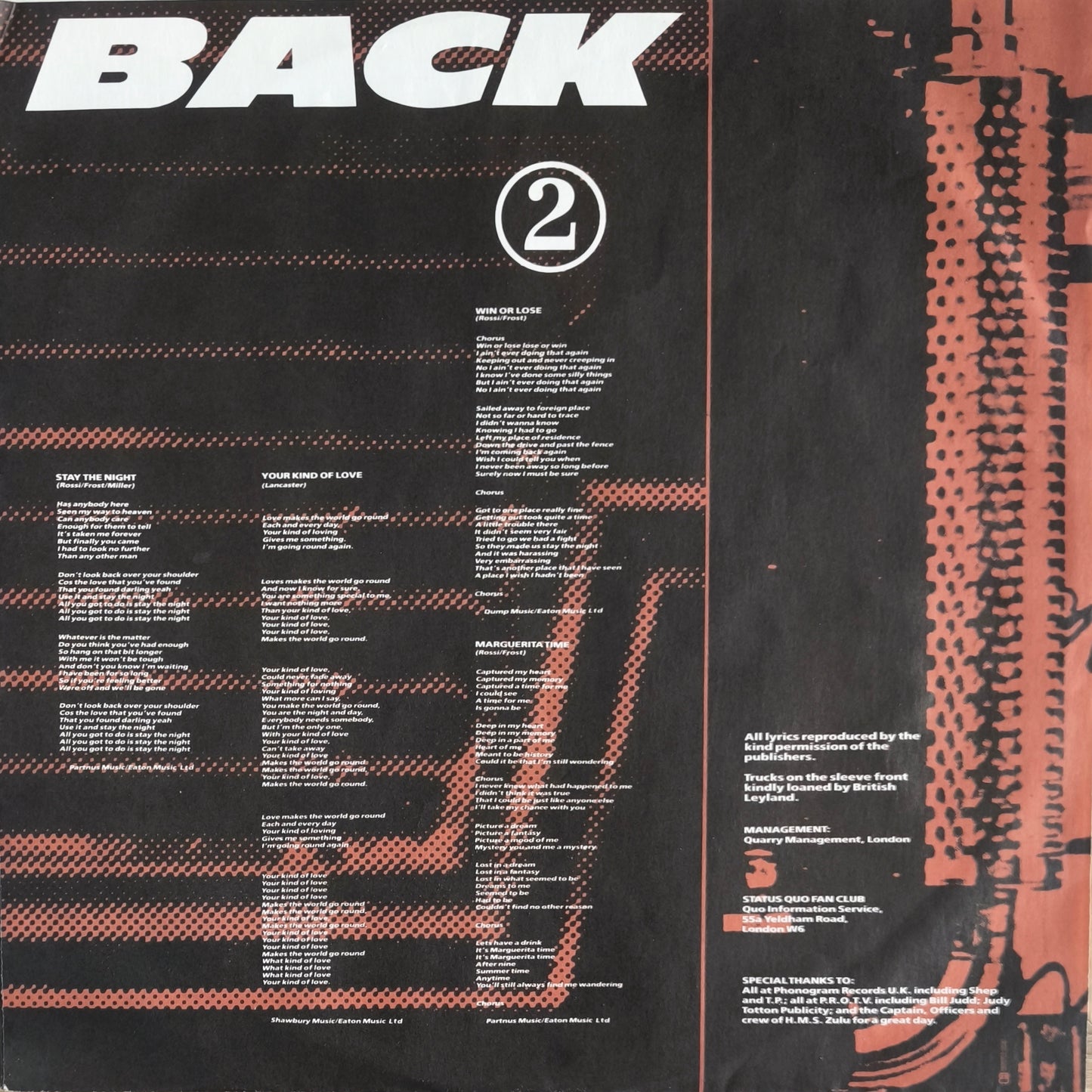 STATUS QUO - Back To Back