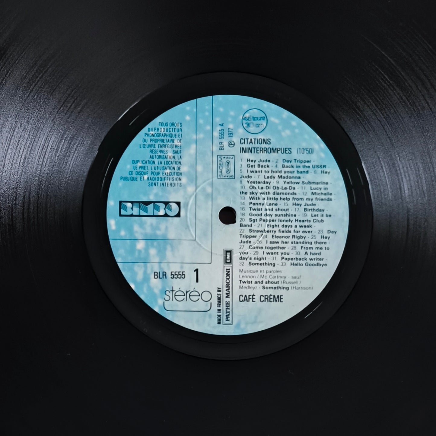 CAFE CREME - Citations Ininterrompues