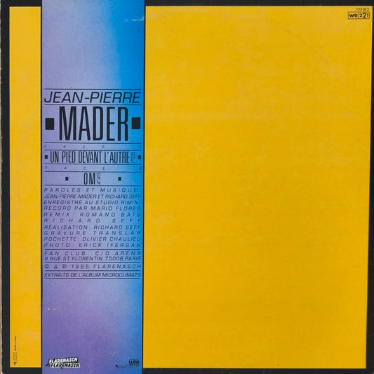 JEAN PIERRE MADER - Un Pied Devant L'Autre