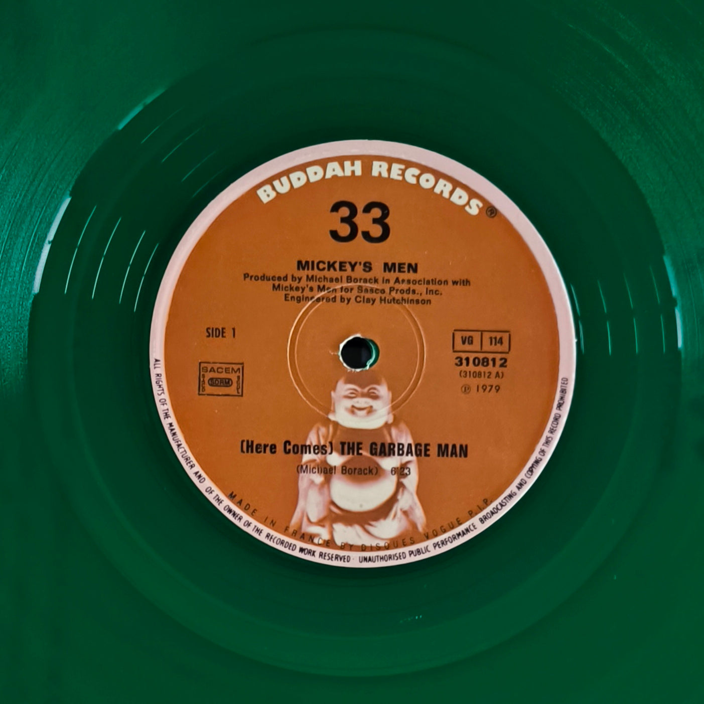 MICKEY'S MEN - (Here Comes) The Garbage Man (vinyle couleur)