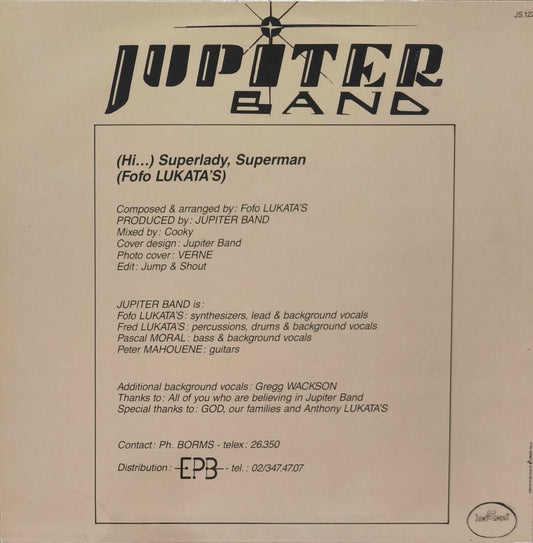 JUPITER BAND - (Hi...) Superlady, Superman (Vinyle couleur)