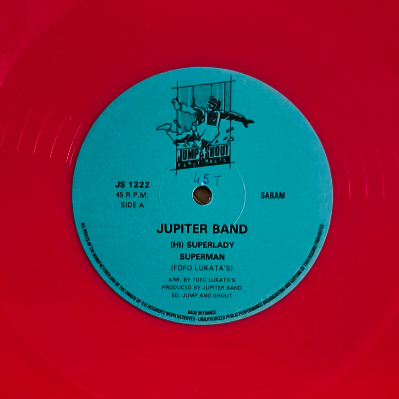 JUPITER BAND - (Hi...) Superlady, Superman (Vinyle couleur)