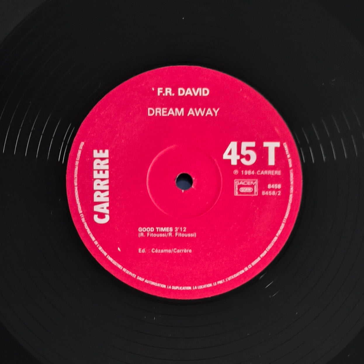 F.R. DAVID - Dream Away / Good Times