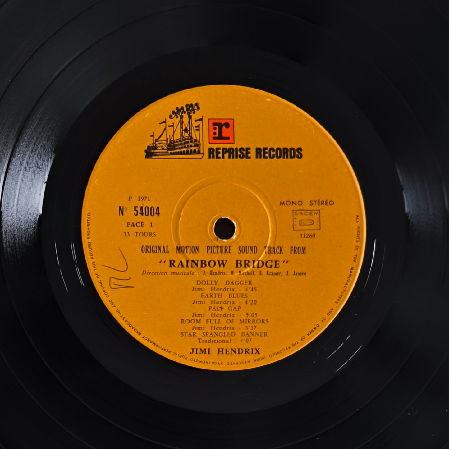 JIMI HENDRIX - Rainbow Bridge - Original Motion Picture Sound Track