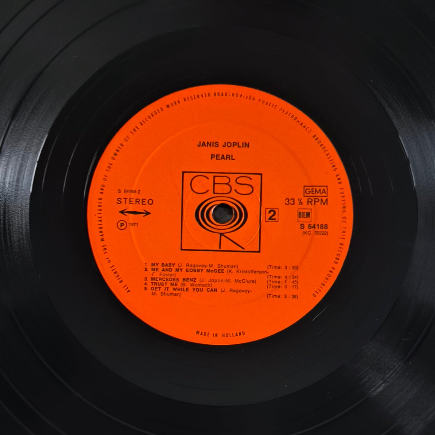 JANIS JOPLIN - Pearl