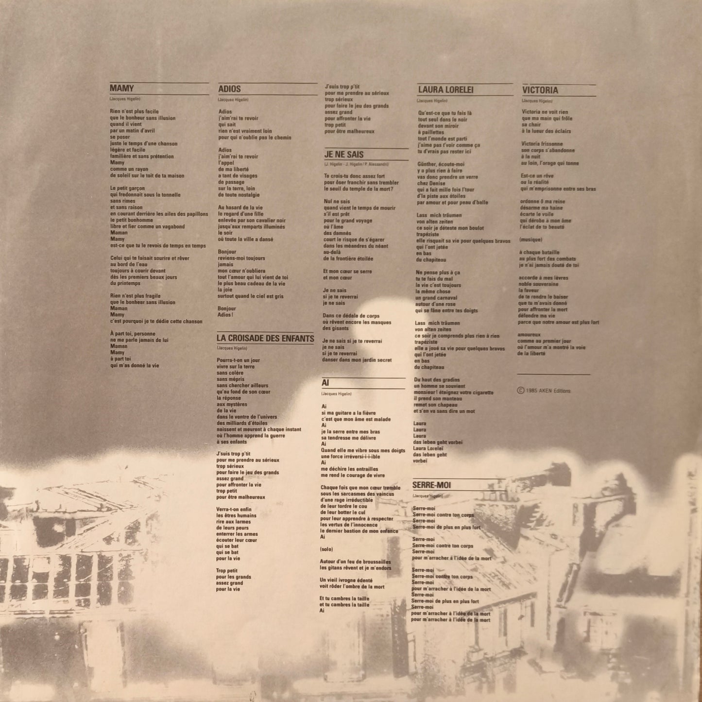 JACQUES HIGELIN - Aï