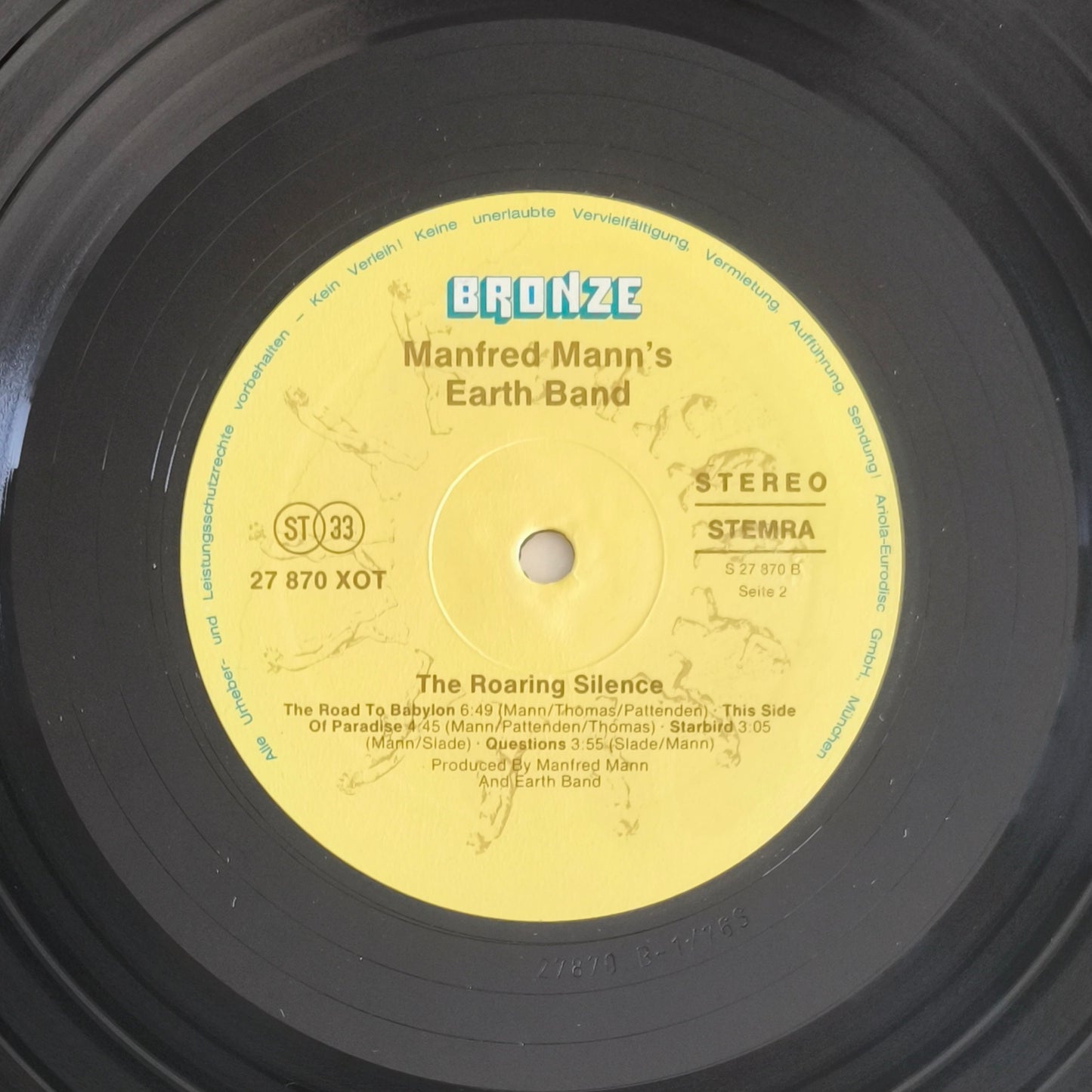 MANFRED MANN'S EARTH BAND - The Roaring Silence