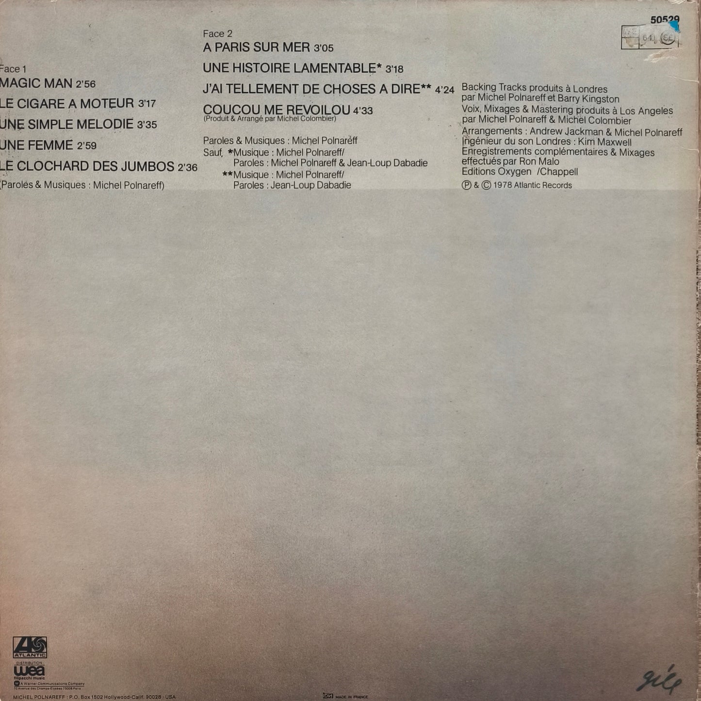 MICHEL POLNAREFF - Coucou Me Revoilou