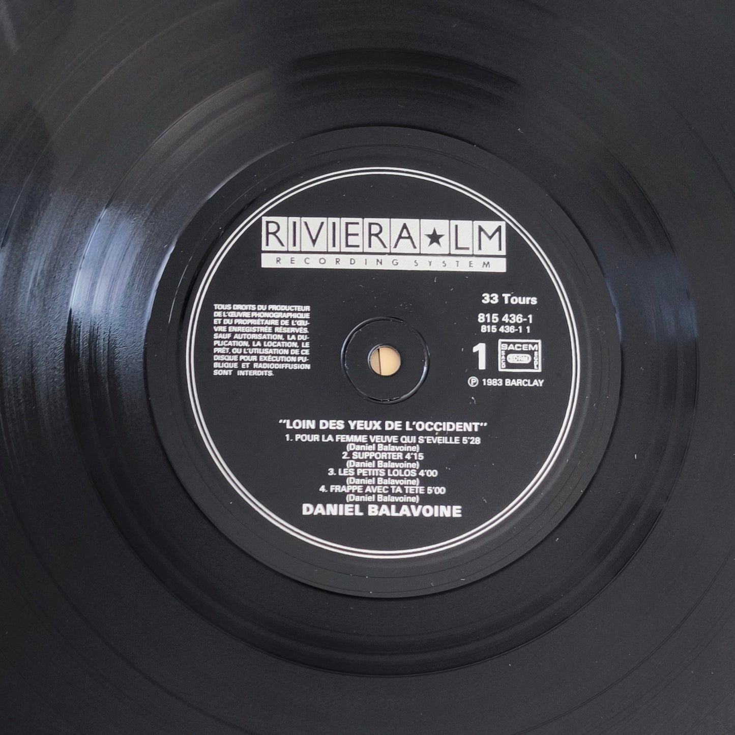 DANIEL BALAVOINE - Loin Des Yeux De L'Occident
