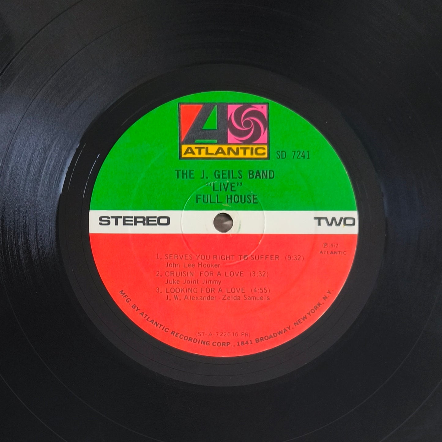 THE J. GEILS BAND - "Live" Full House