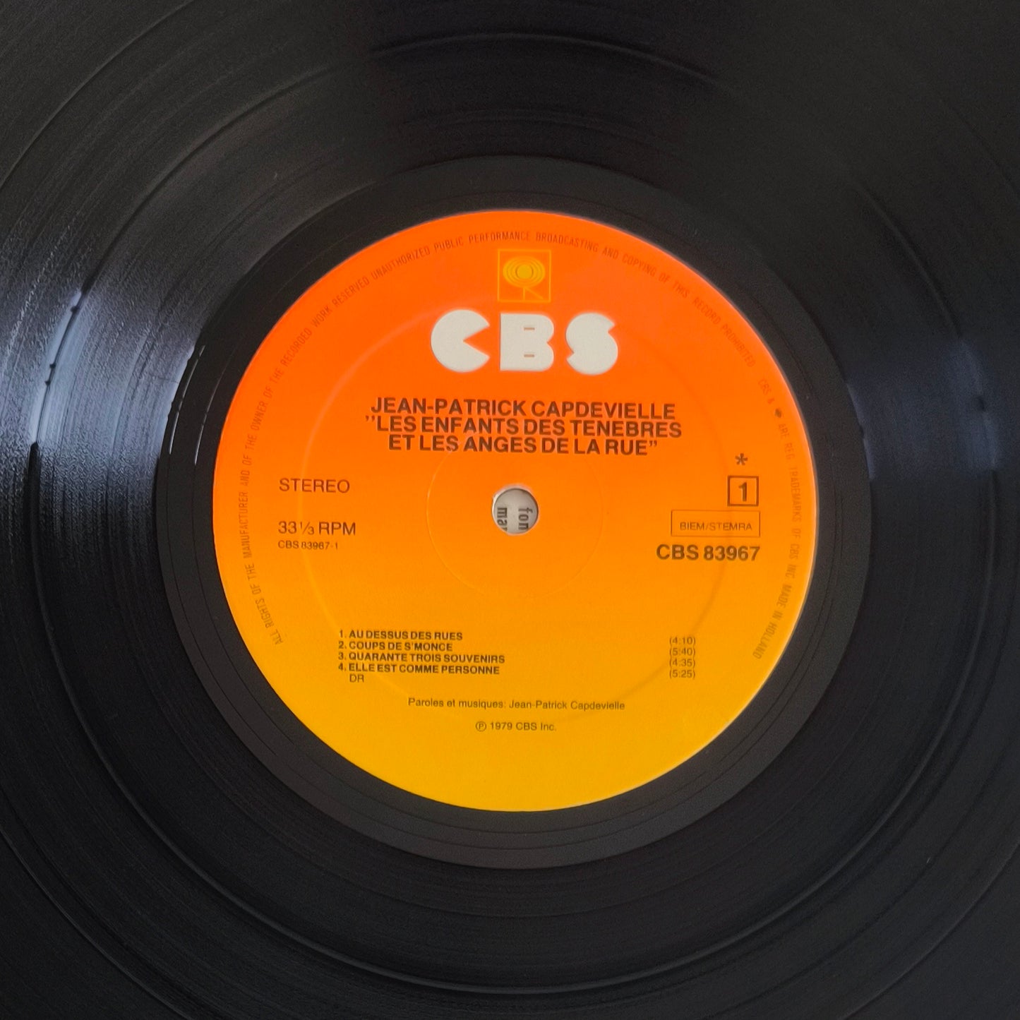 JEAN PATRICK CAPDEVIELLE - Les enfants de ténèbres et les anges de la rue