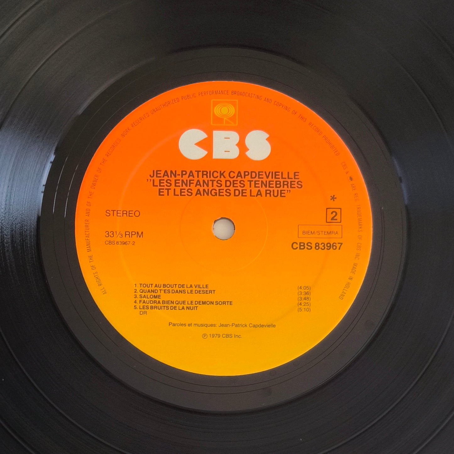 JEAN PATRICK CAPDEVIELLE - Les enfants de ténèbres et les anges de la rue