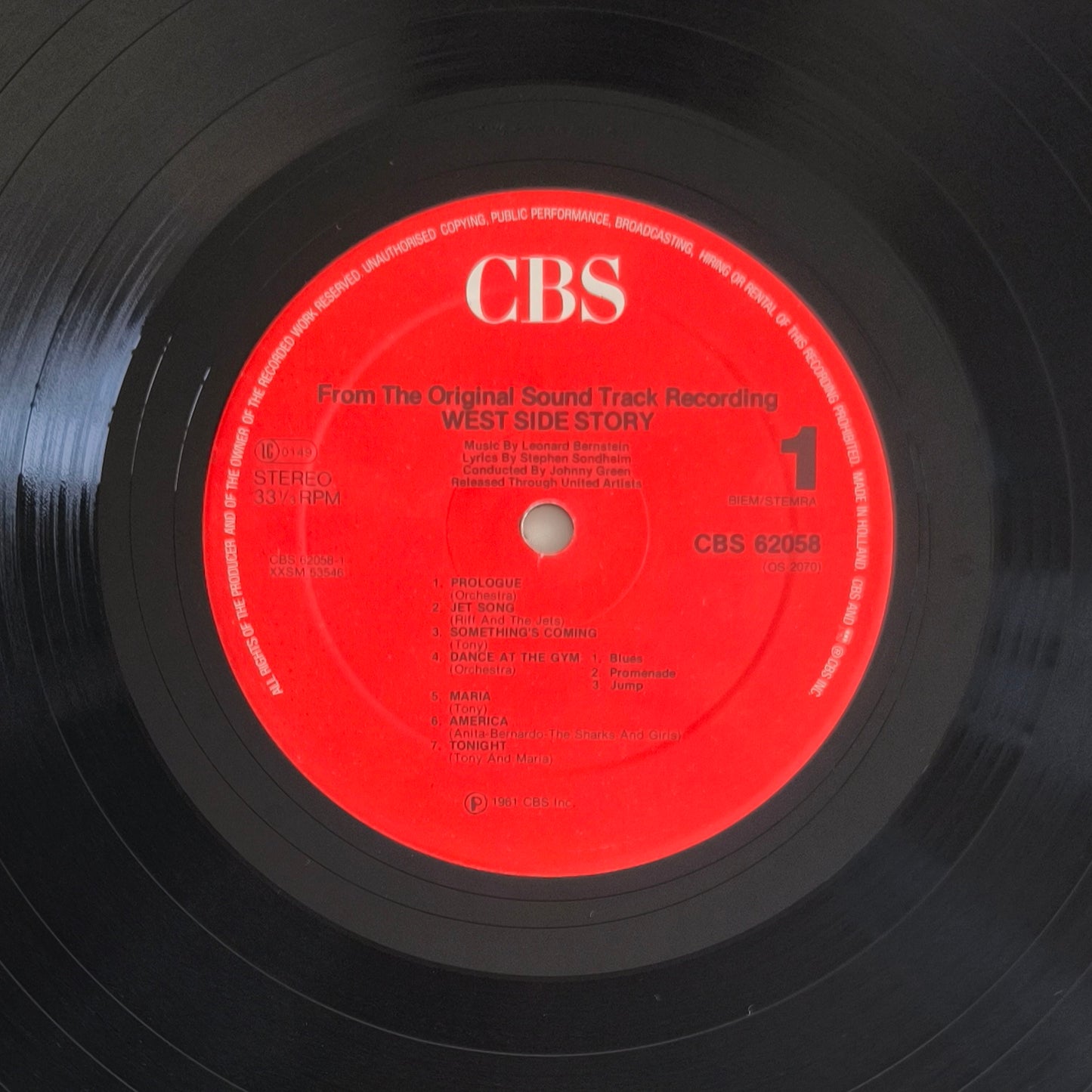 LEONARD BERNSTEIN - West Side Story (The Original Sound Track Recording)