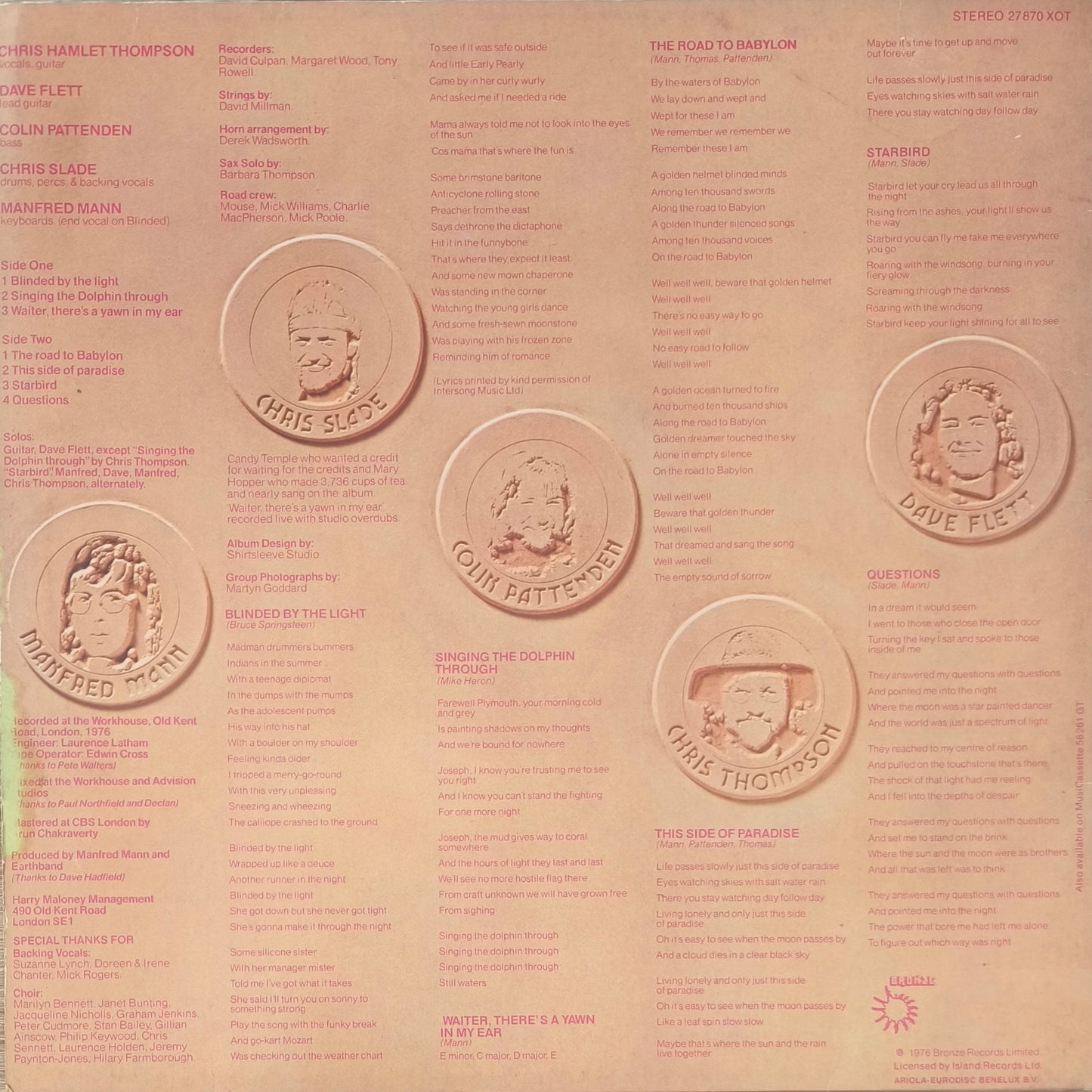 MANFRED MANN'S EARTH BAND - The Roaring Silence