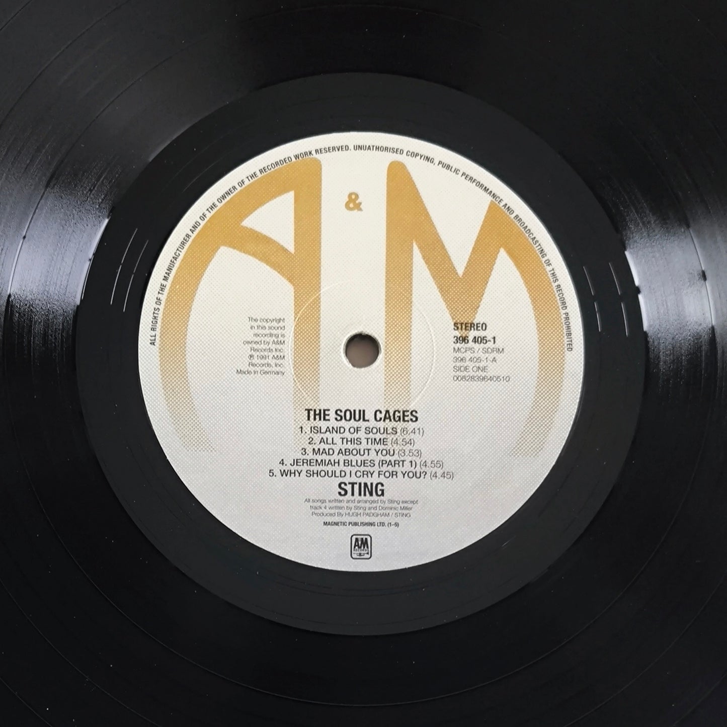 STING - The Soul Cages (Pressage 2016)