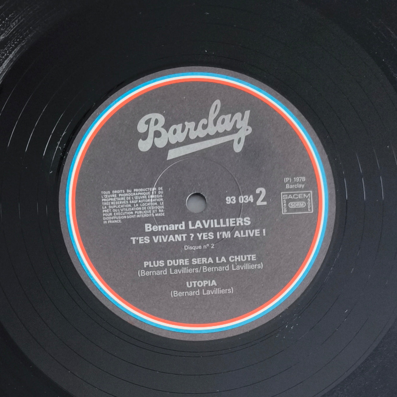 BERNARD LAVILLIERS - T'es Vivant...?
