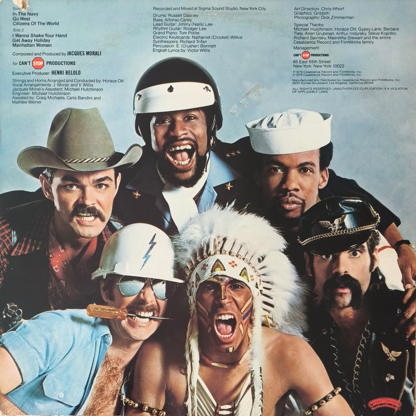 VILLAGE PEOPLE - Go West (Pressage US)