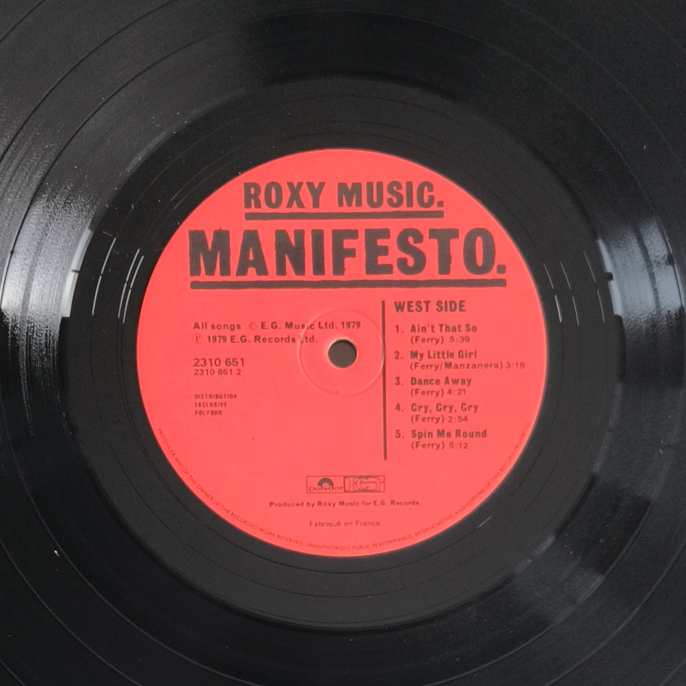 ROXY MUSIC - Manifesto