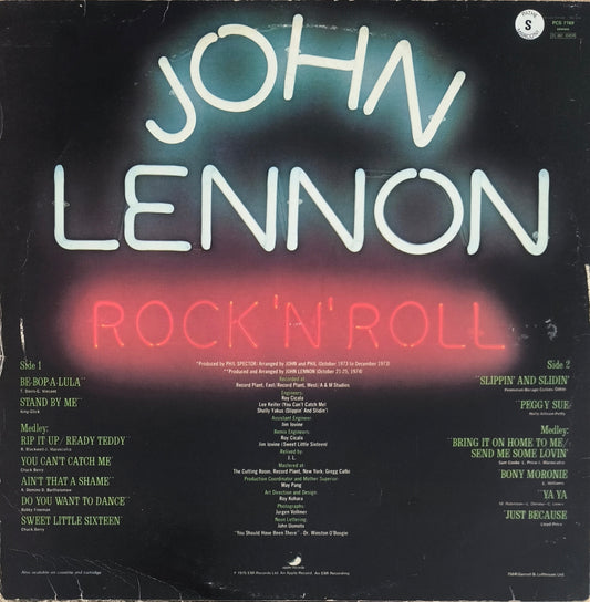 JOHN LENNON - Rock 'N' Roll (First Press UK 1975)