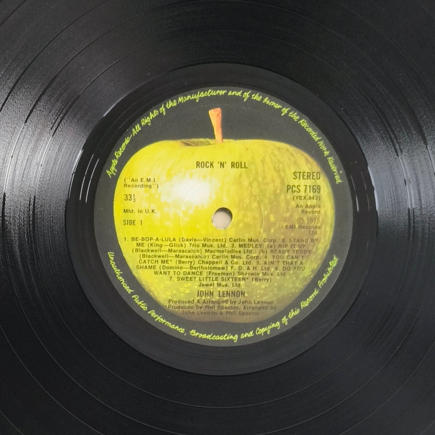 JOHN LENNON - Rock 'N' Roll (First Press UK 1975)