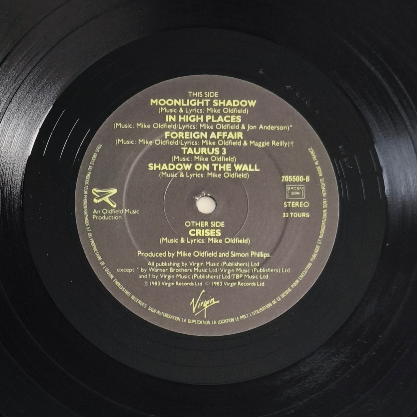 MIKE OLDFIELD - Crises