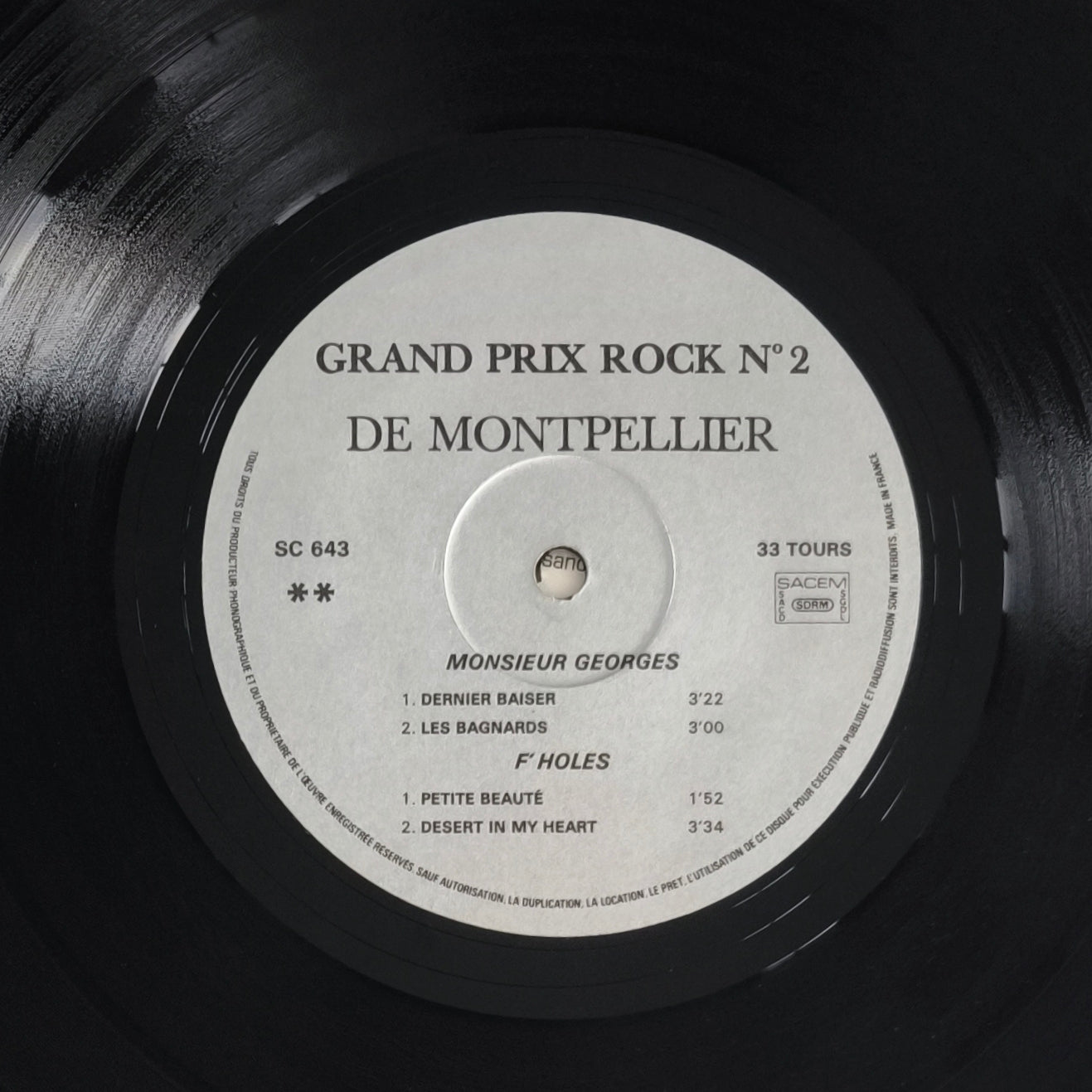 LA DECONNECTION / F'HOLES / FITT-BAND / Mr GEORGES - Grand Prix Rock De La Ville De Montpellier N° 2