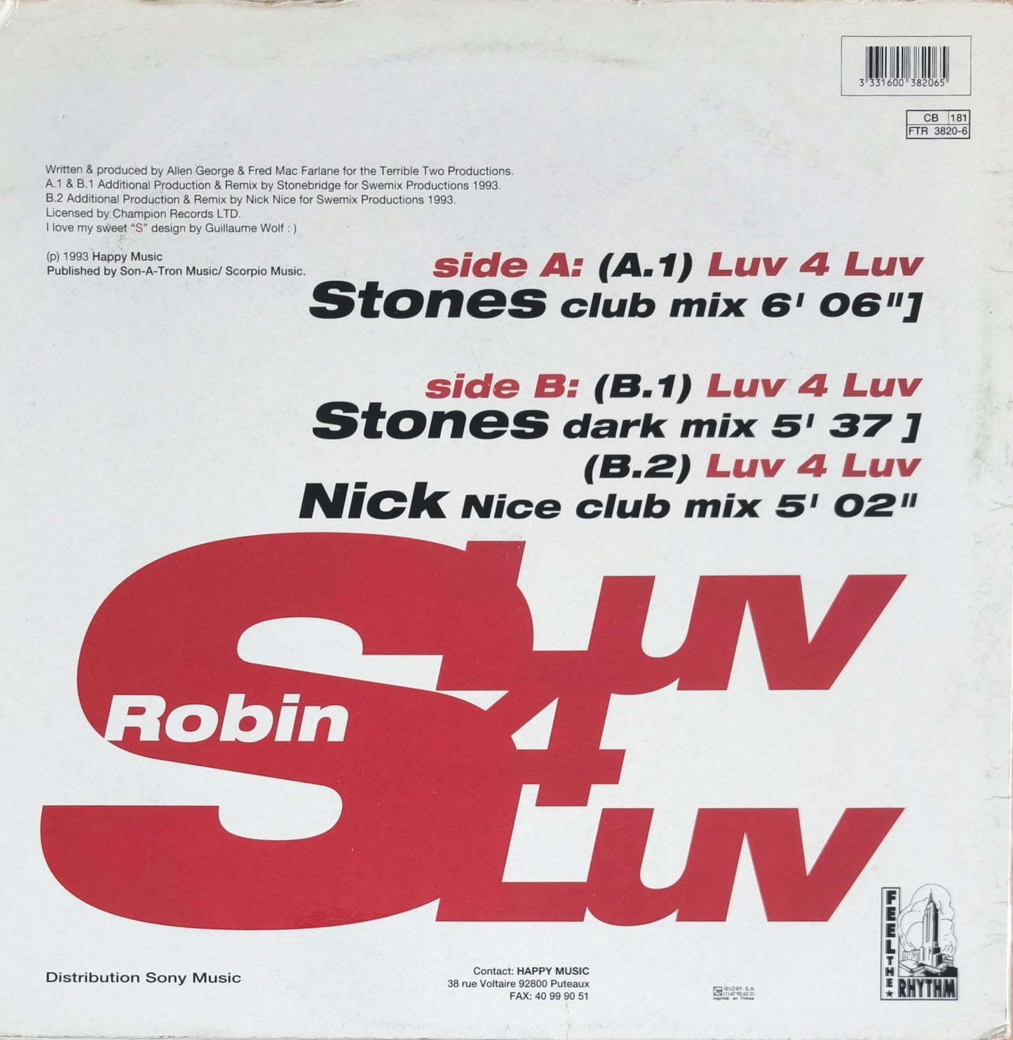 ROBIN S - Luv 4 Luv
