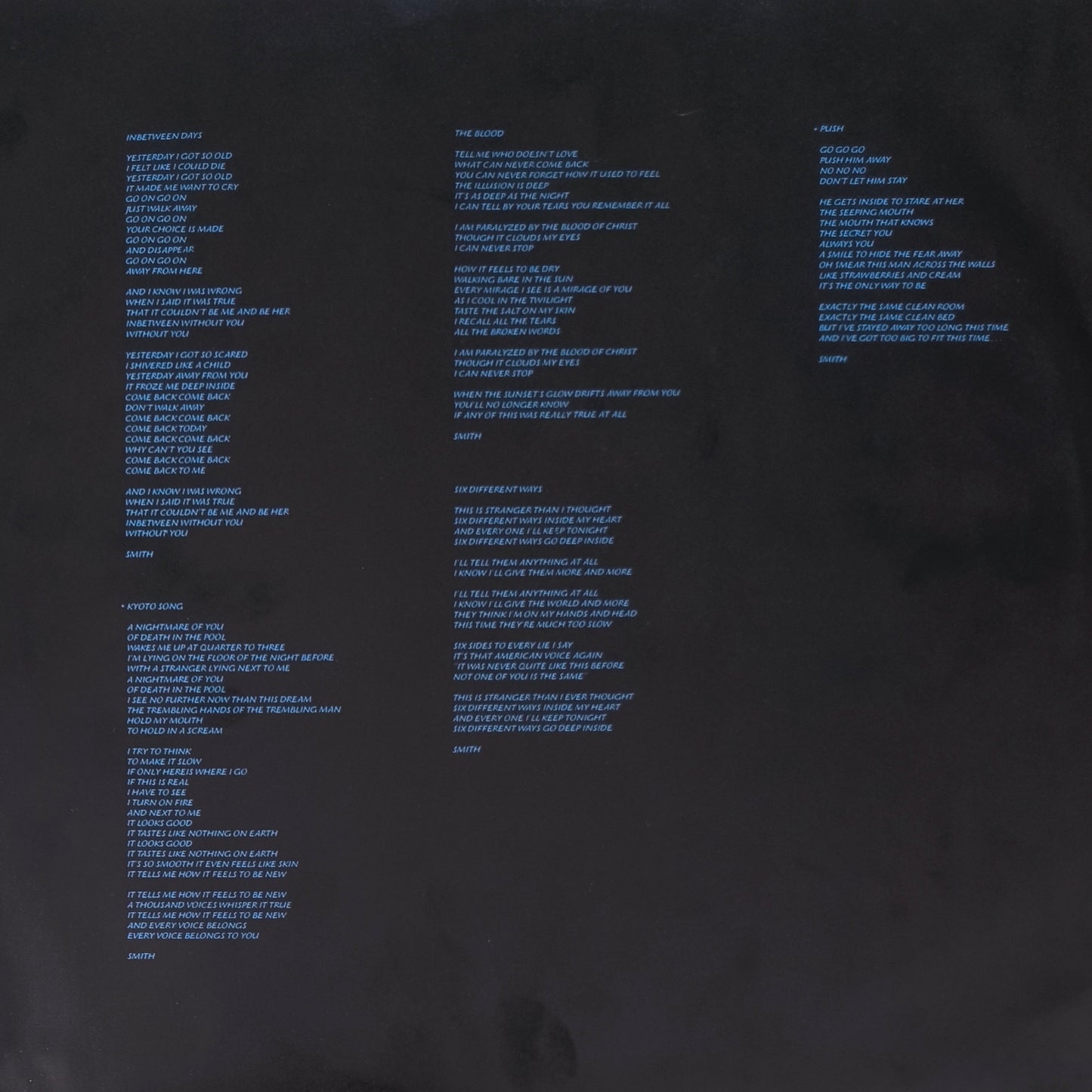 THE CURE - The Head on the Door