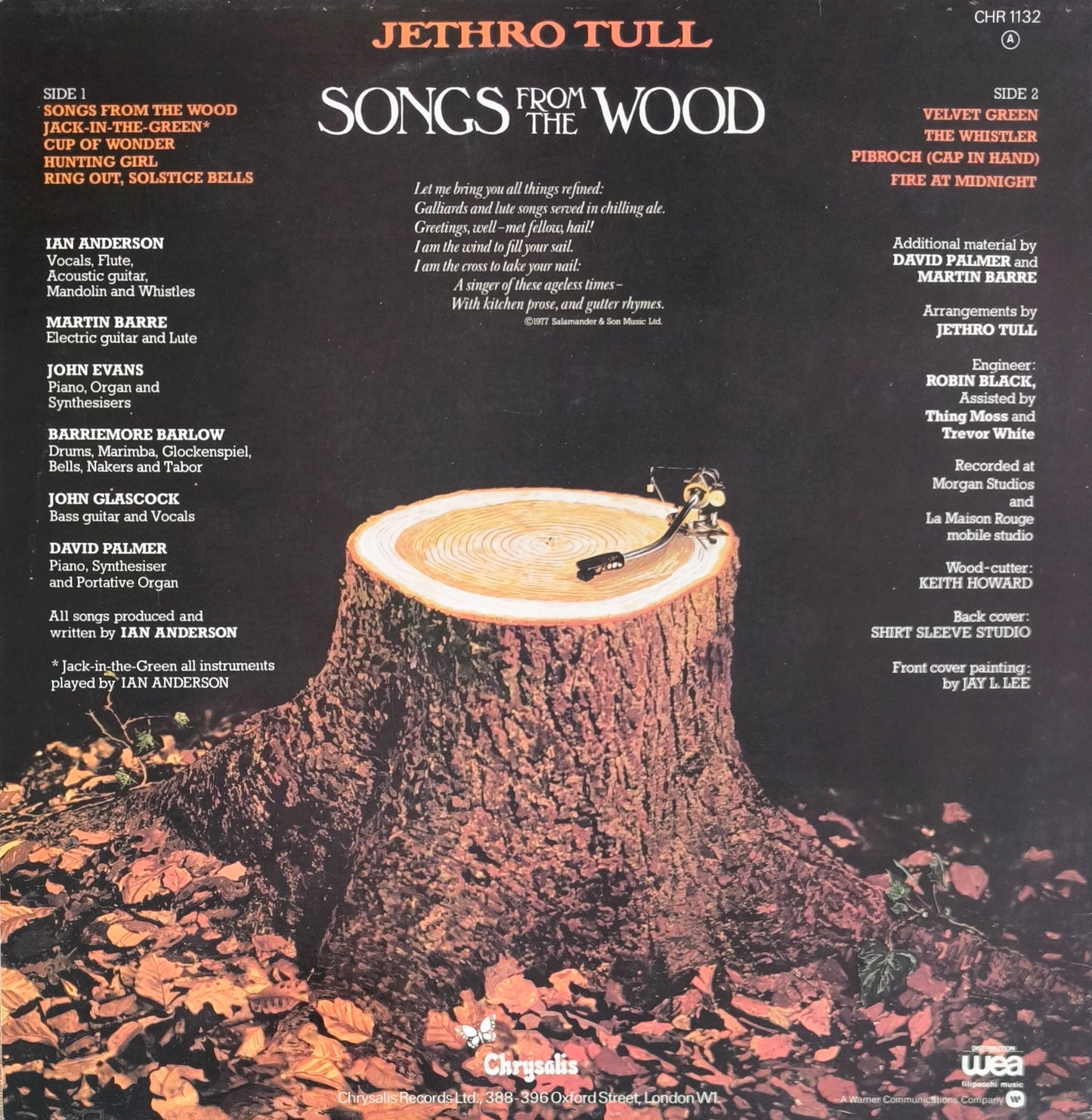 JETHRO TULL - Songs From The Wood