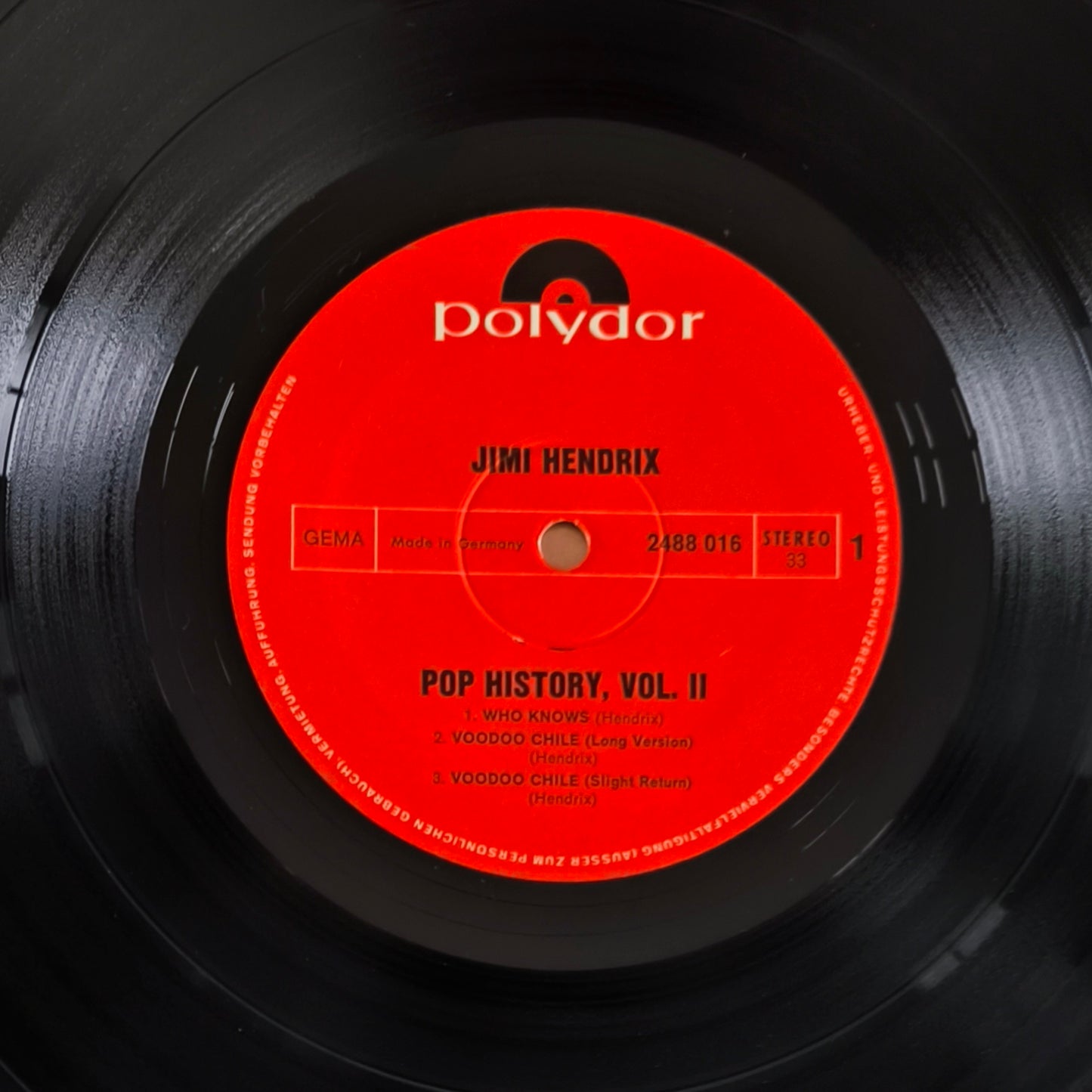 JIMI HENDRIX - Pop History Vol 2