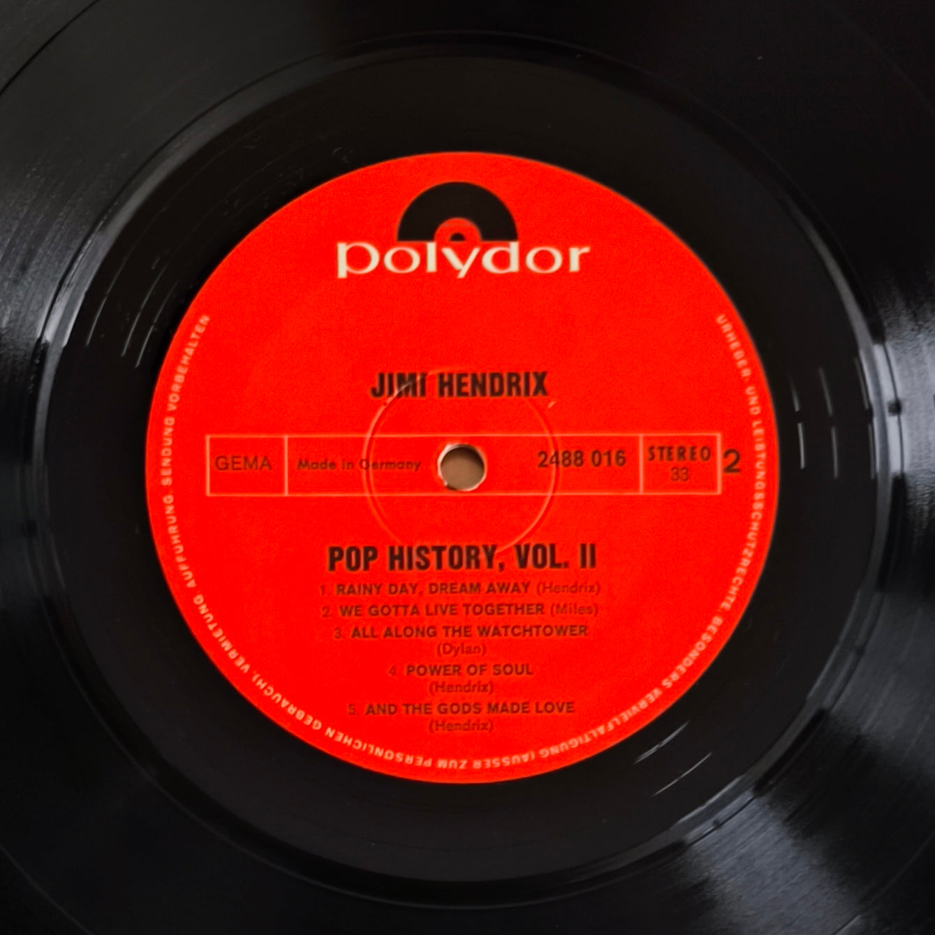 JIMI HENDRIX - Pop History Vol 2