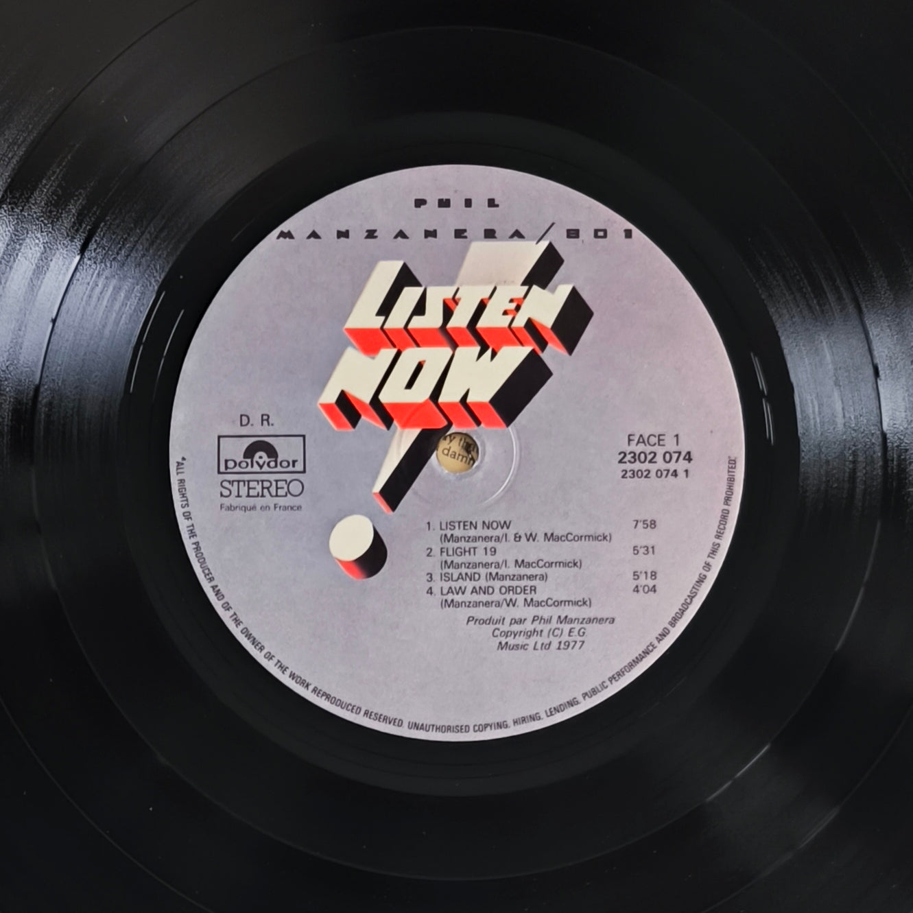 PHIL MANZANERA/801 - Listen Now