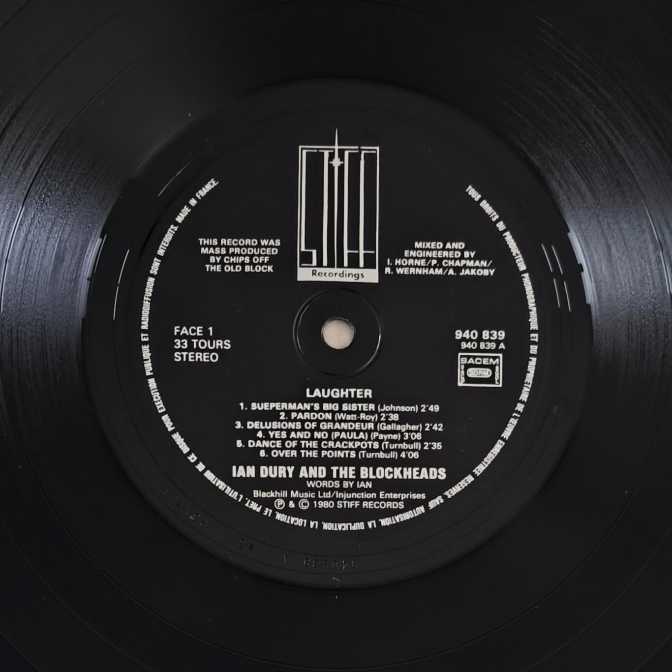 IAN DURY AND THE BLOCKHEADS - Laughter