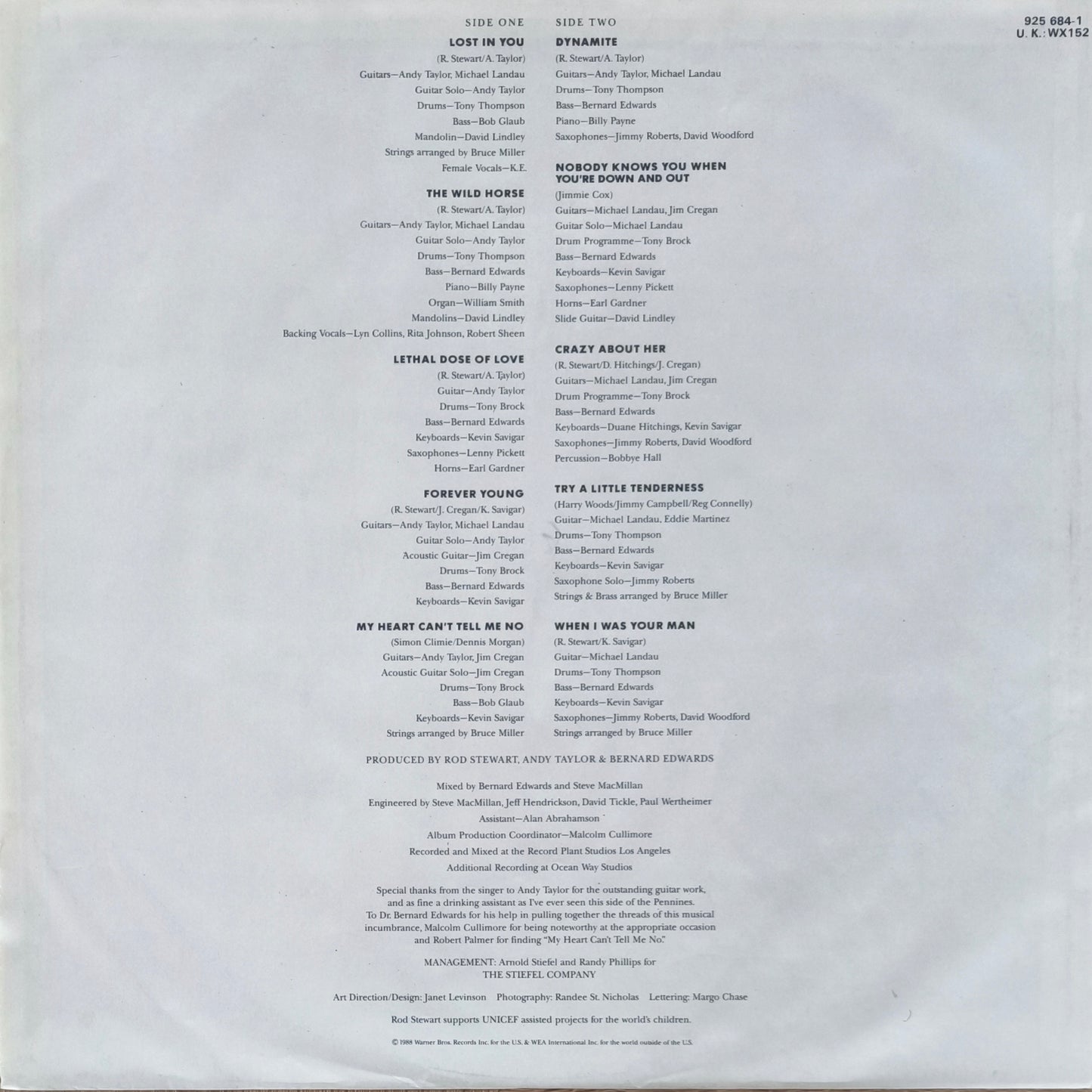 ROD STEWART - Out Of Order