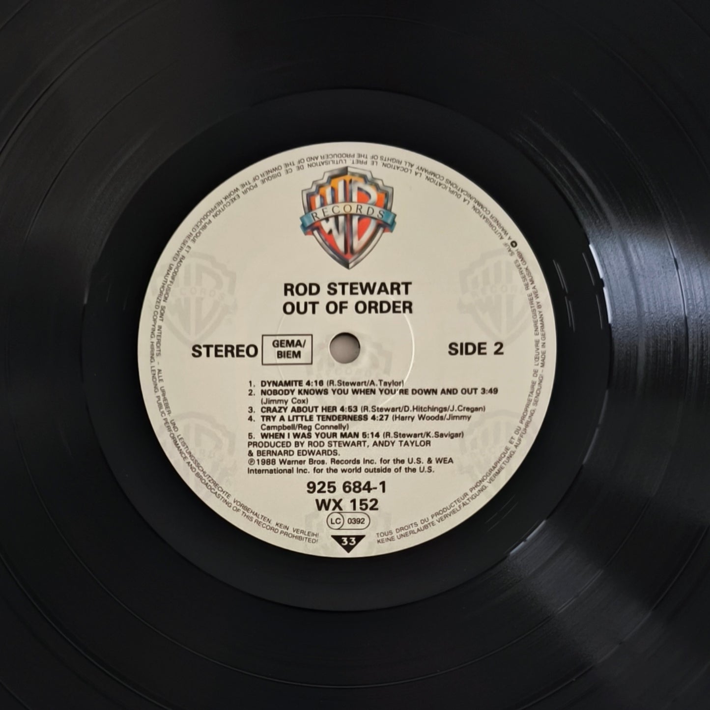 ROD STEWART - Out Of Order