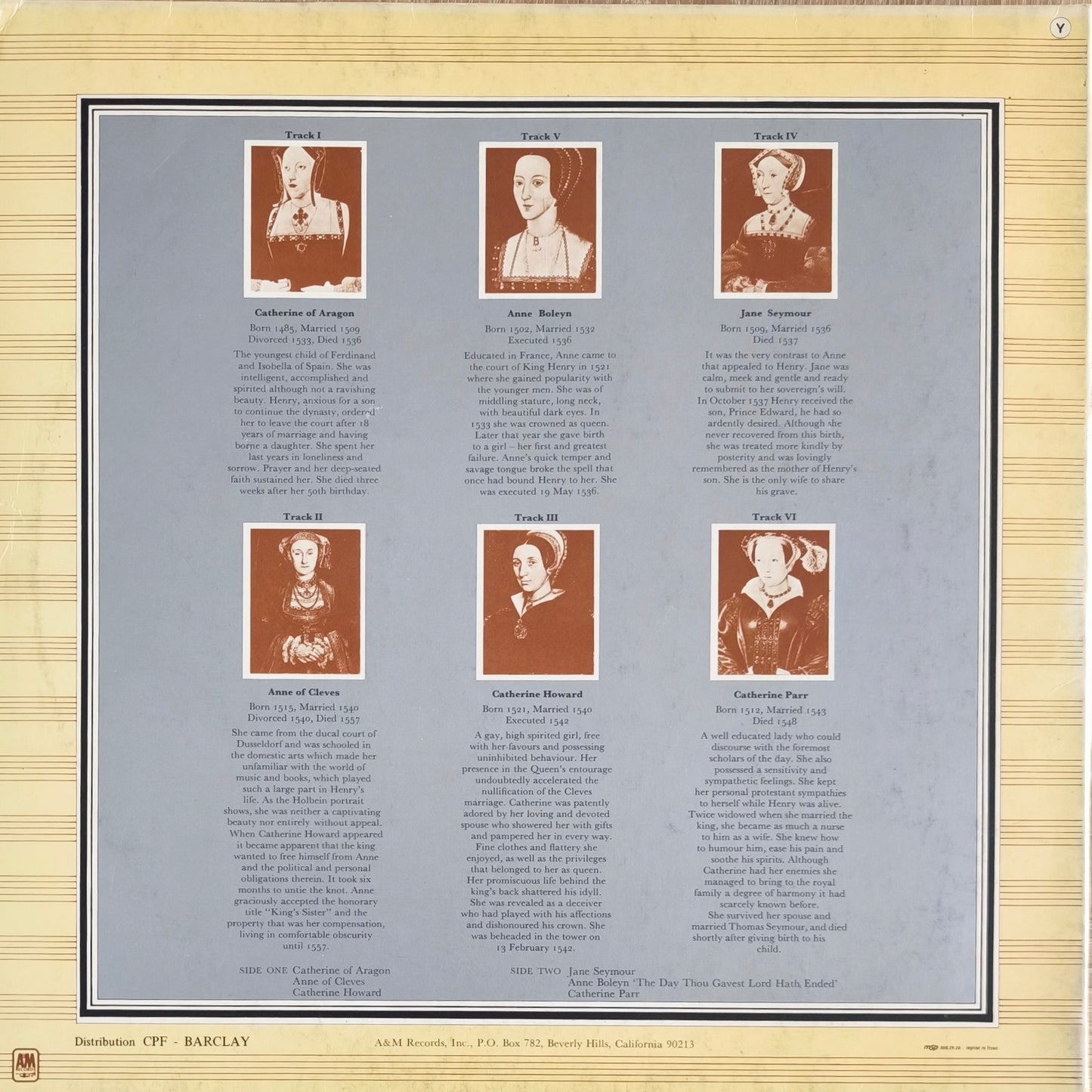 RICK WAKEMAN - The Six Wives Of Henry VIII