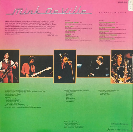 MINK DE VILLE - Return To Magenta