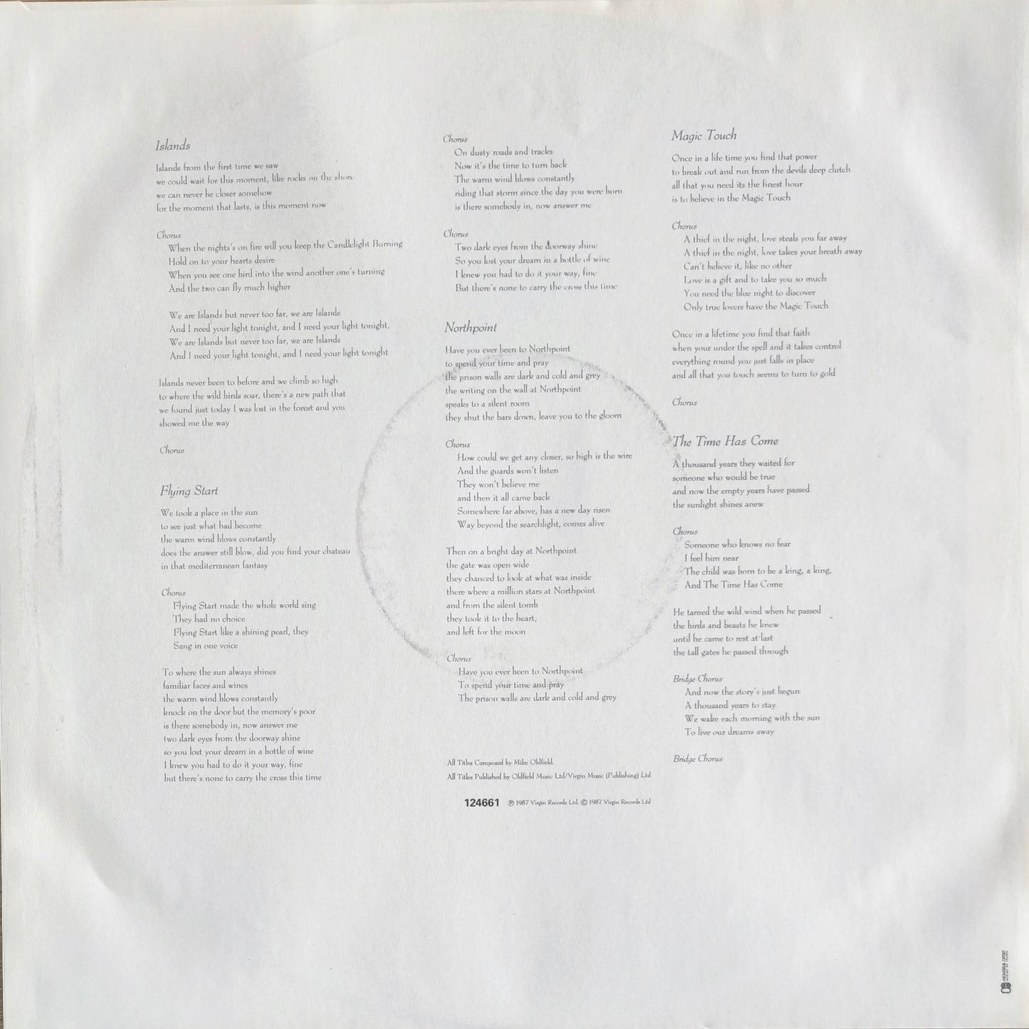 MIKE OLDFIELD - Islands