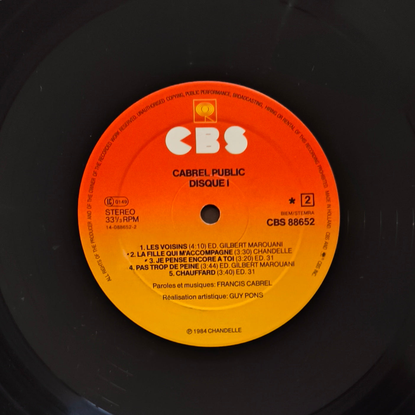 FRANCIS CABREL - Cabrel Public