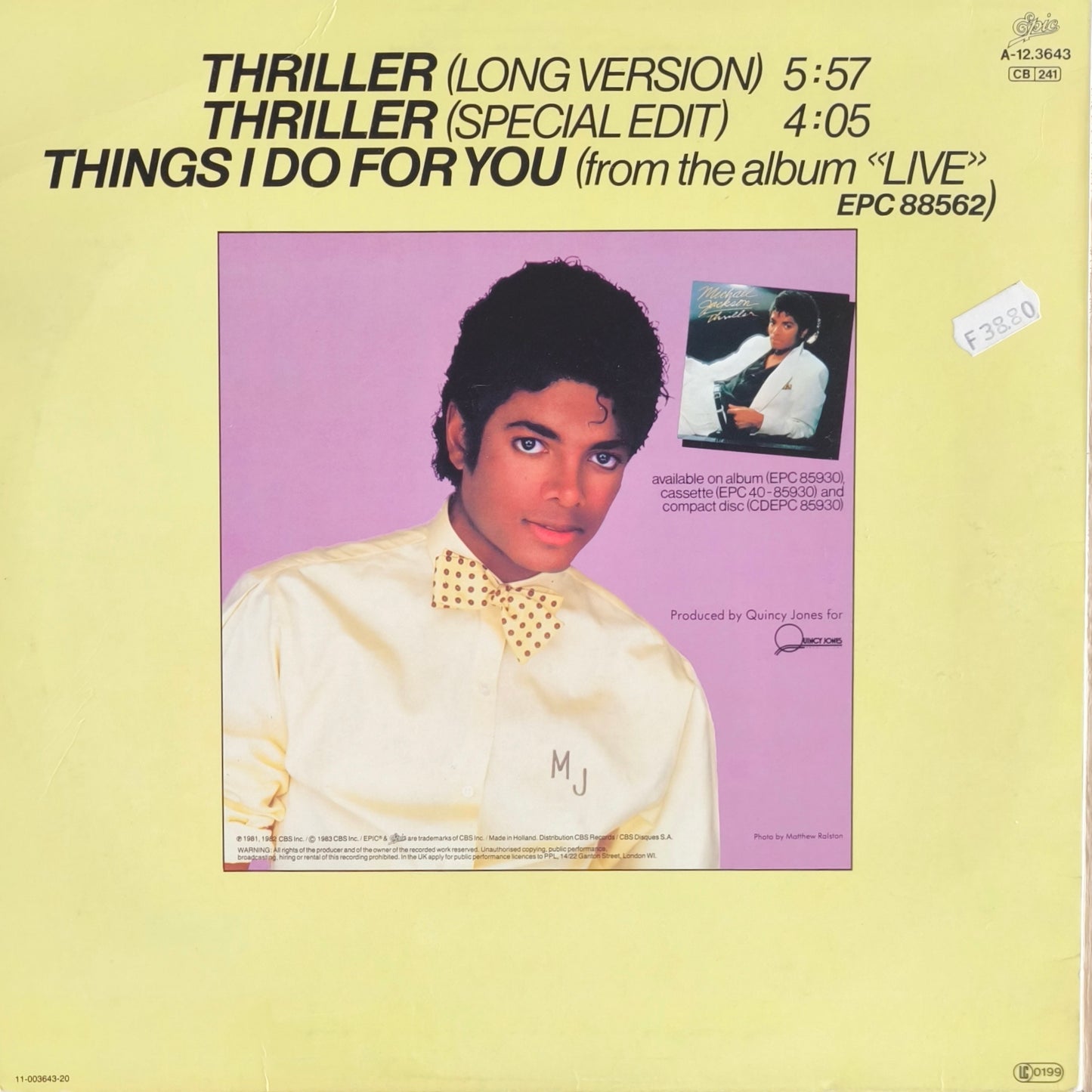 MICHAEL JACKSON - Thriller