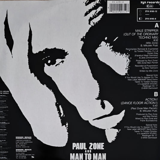 PAUL ZONE AND MAN TO MAN Featuring MAN PARRISH - Male Stripper (Out Of The Ordinary Techno Mix)