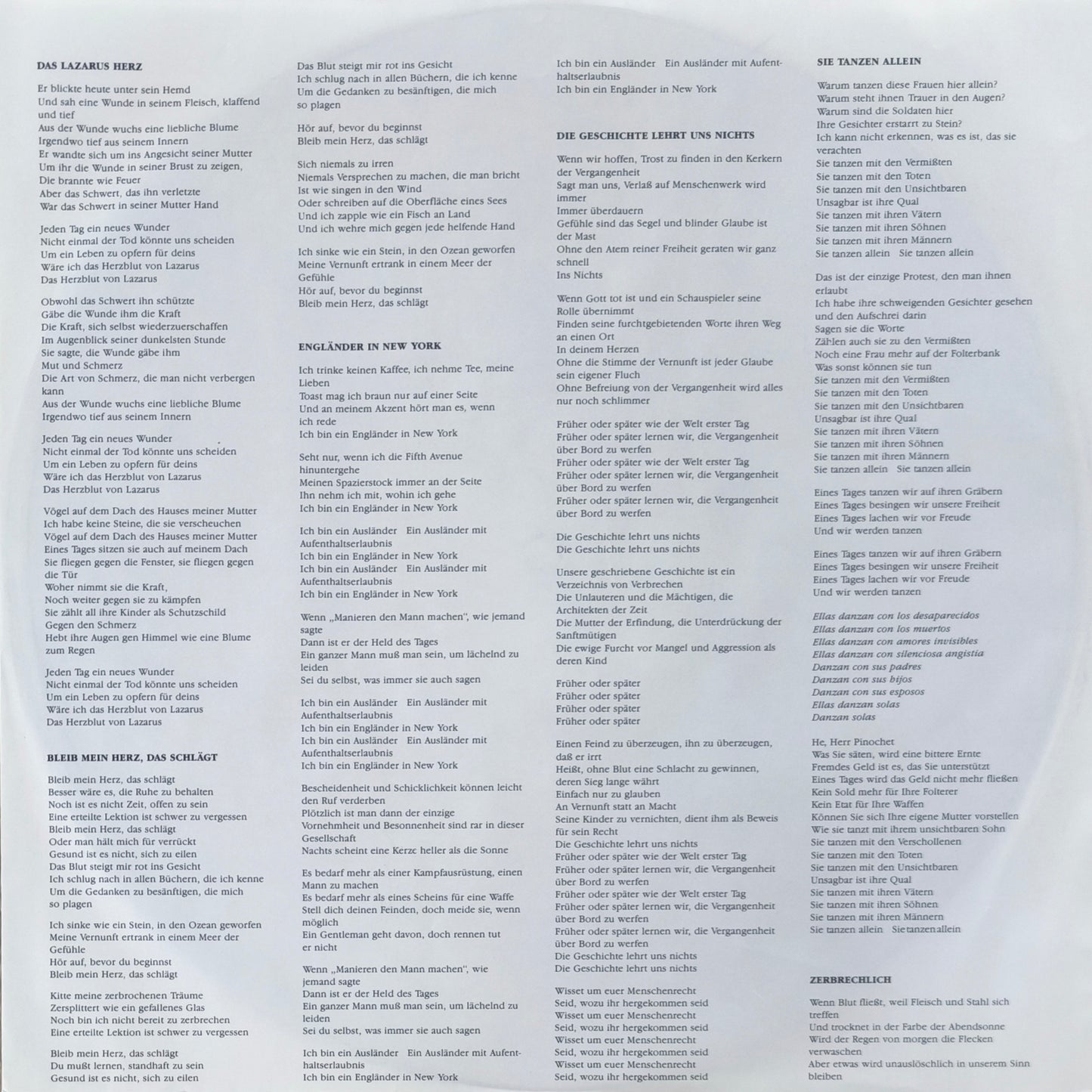 STING - ...Nothing Like The Sun