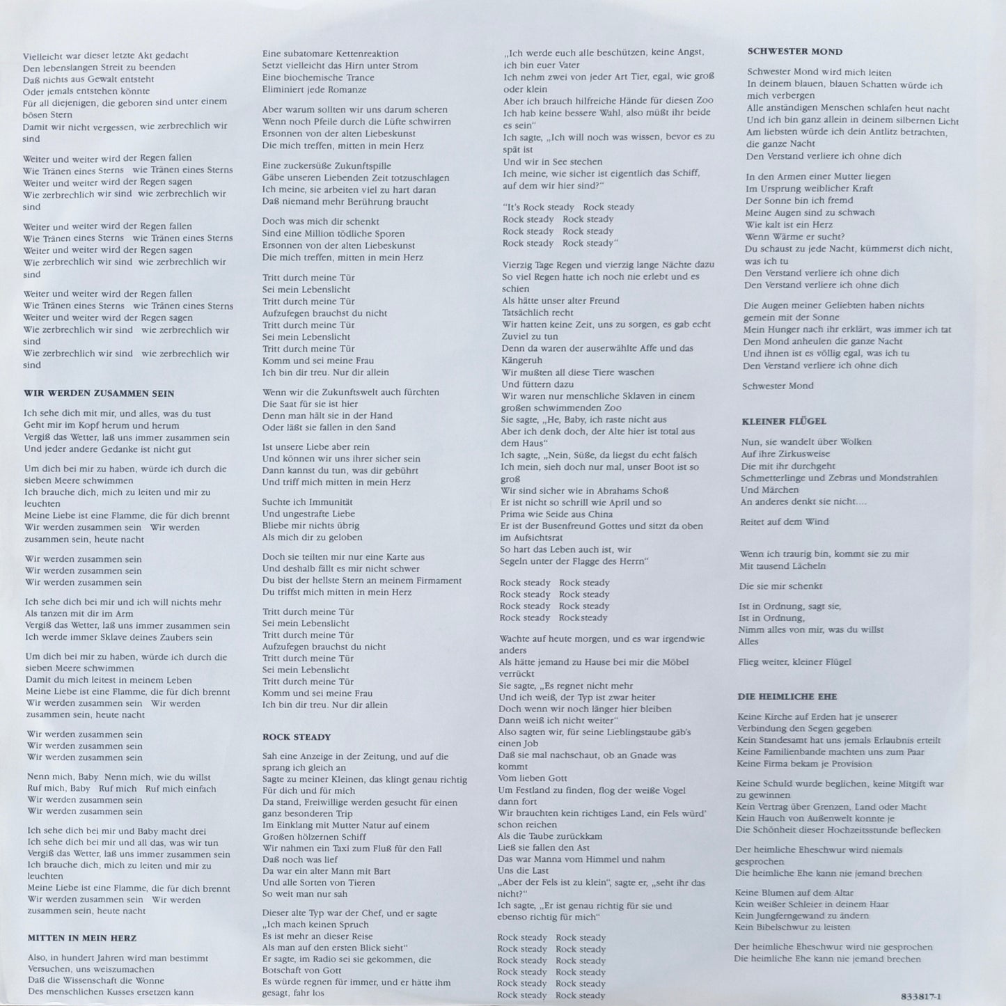 STING - ...Nothing Like The Sun