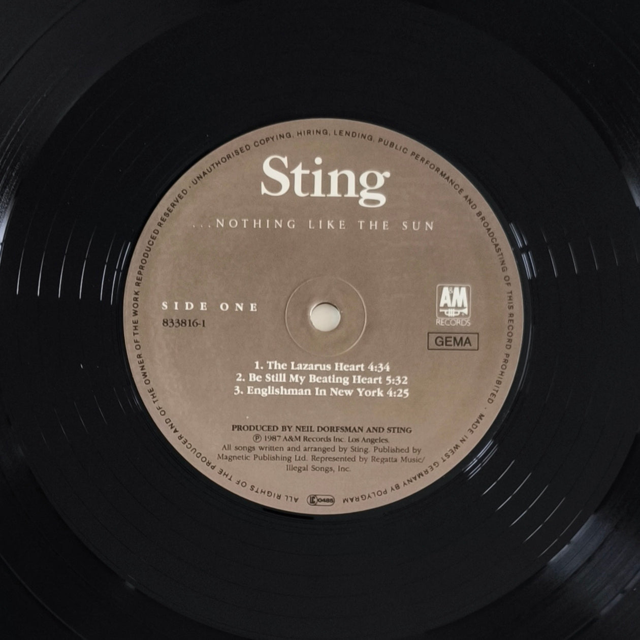 STING - ...Nothing Like The Sun