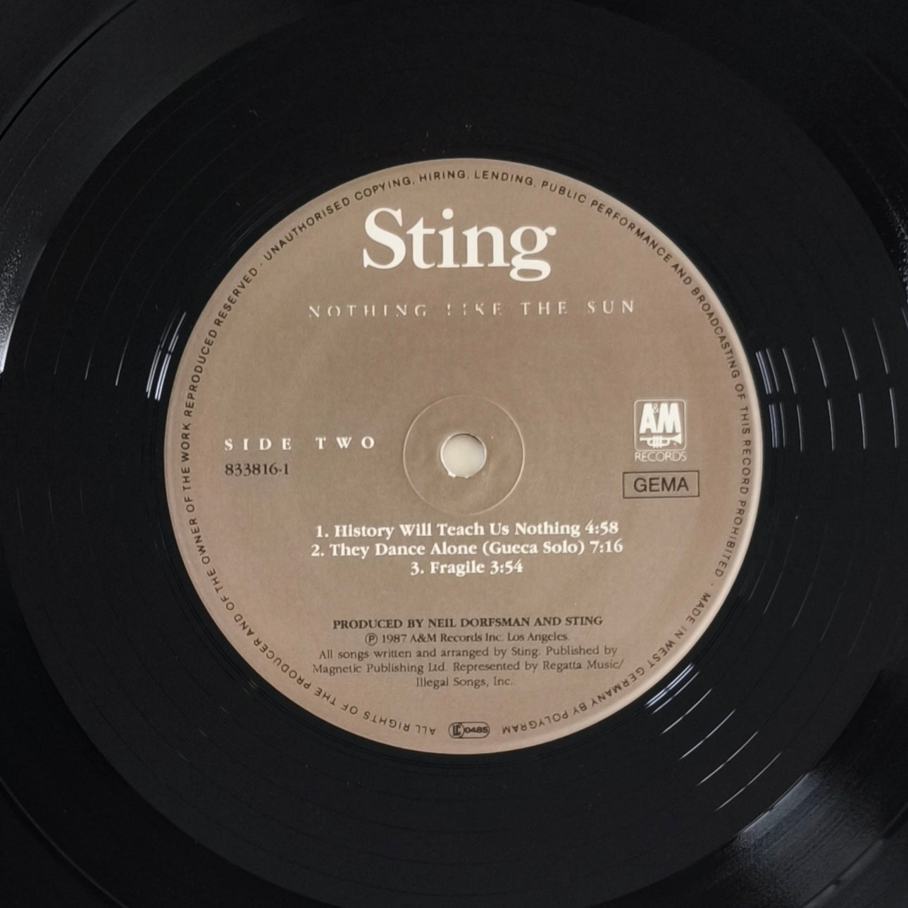 STING - ...Nothing Like The Sun