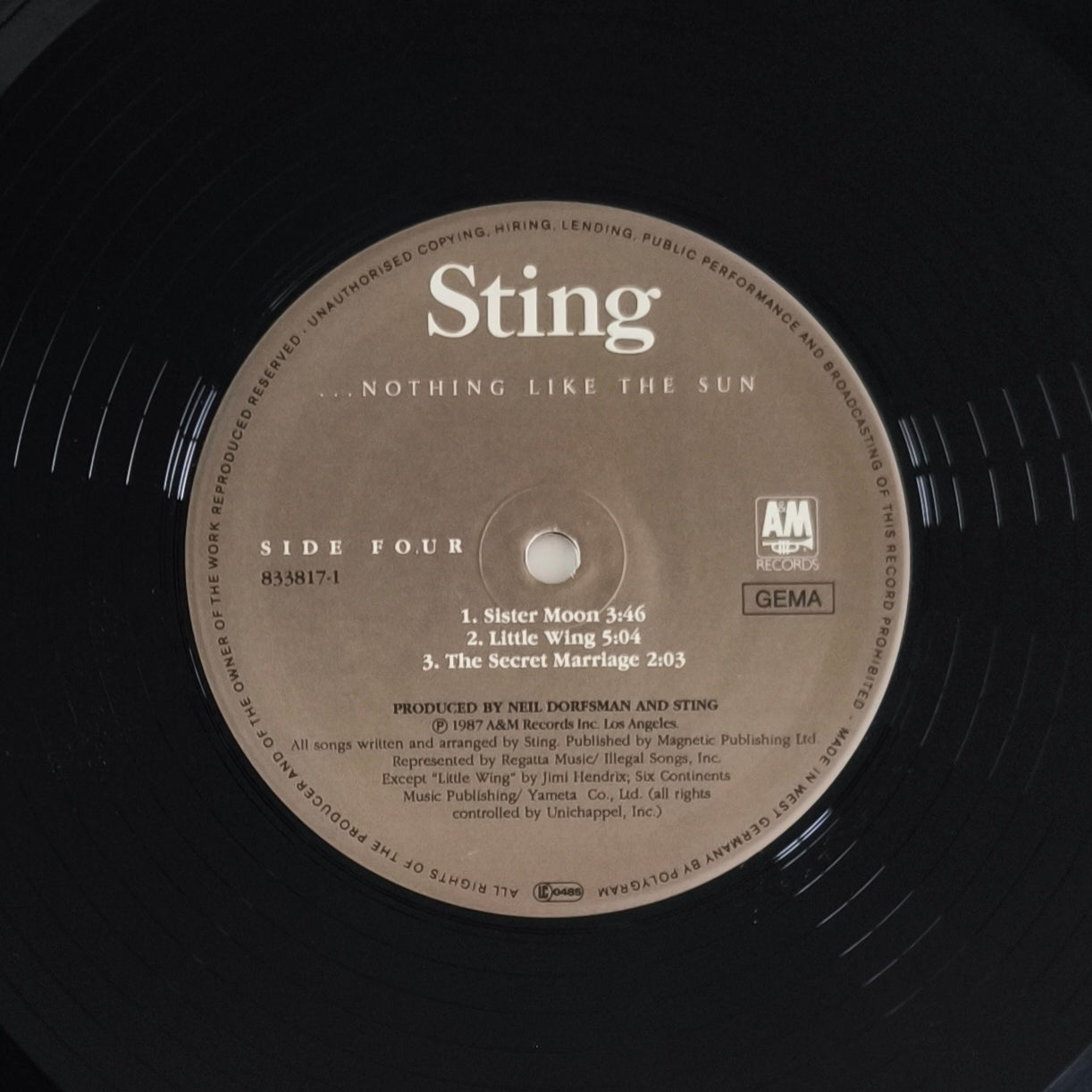 STING - ...Nothing Like The Sun