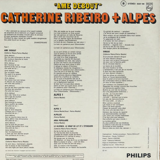 CATHERINE RIBEIRO + ALPES - Ame Debout