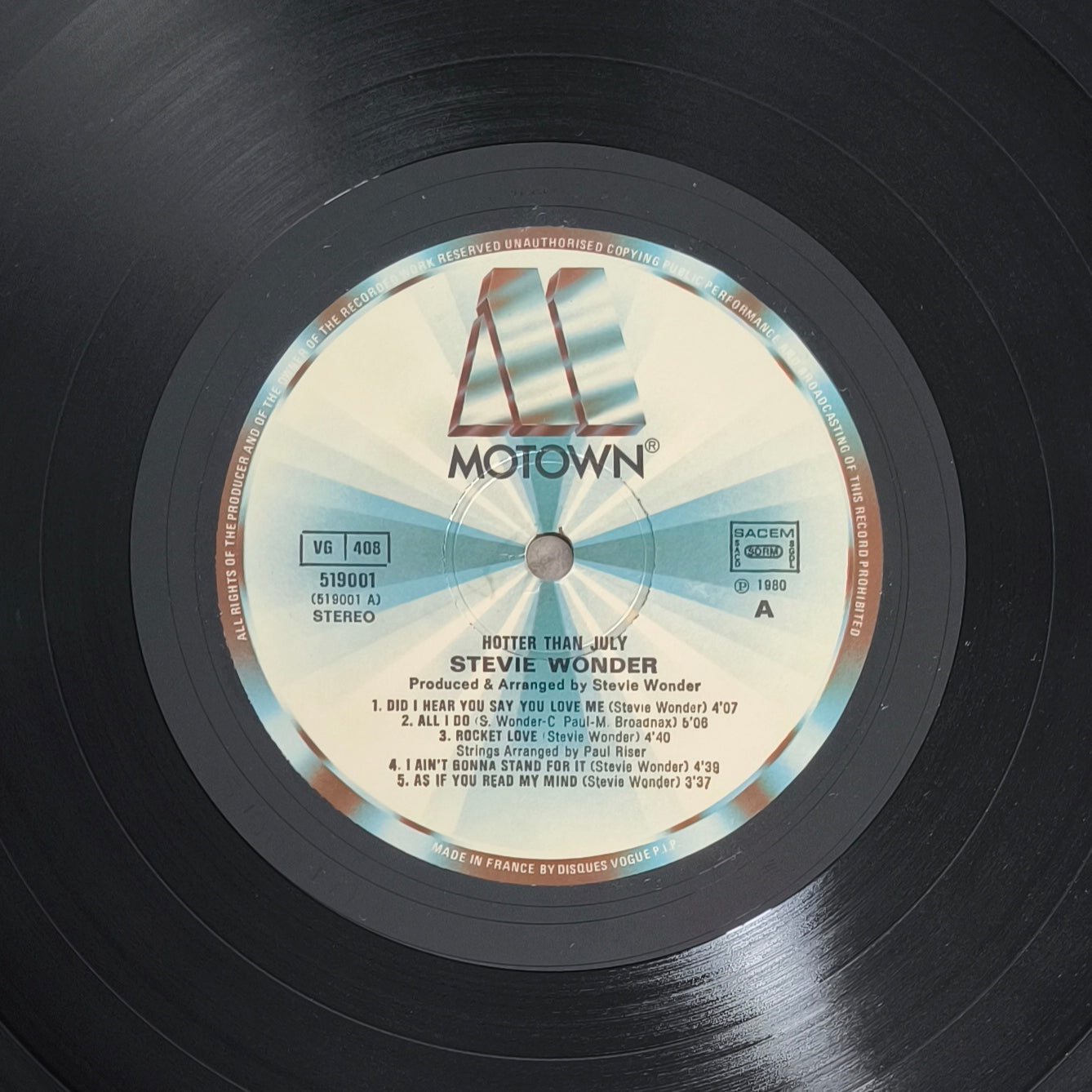 STEVIE WONDER  - Hotter than July