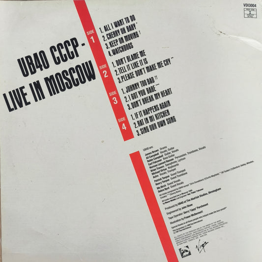UB40 - CCCP - Live In Moscow (Pressage Canada)